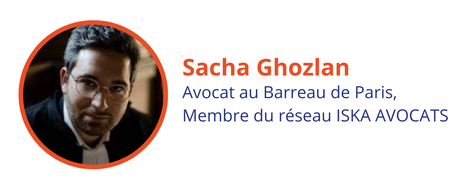 Sacha Ghozlan, avocat au barreau de Paris