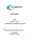 Cinov Giac statuts