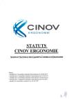 Cinov Ergonomie statuts